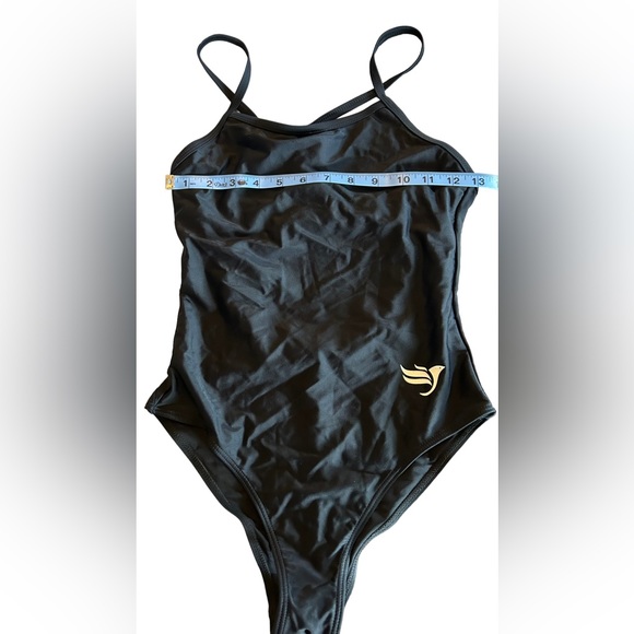 Athletic Century Star black one piece competition racerback swimsuit sz large - Picture 6 of 9
